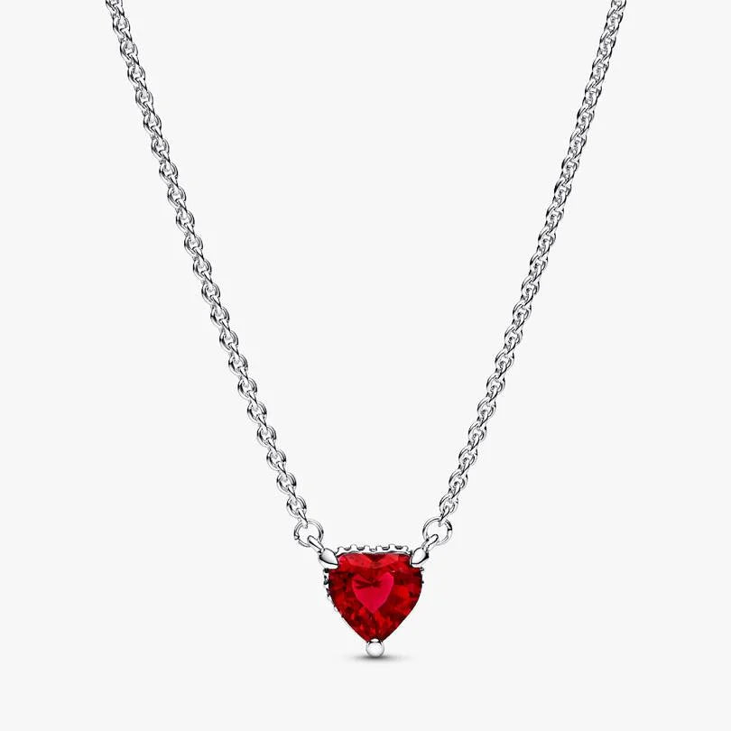 Collier Coeur + Box Eternel Flower