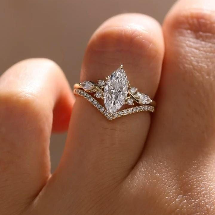 Alliance et Solitaire Marquise