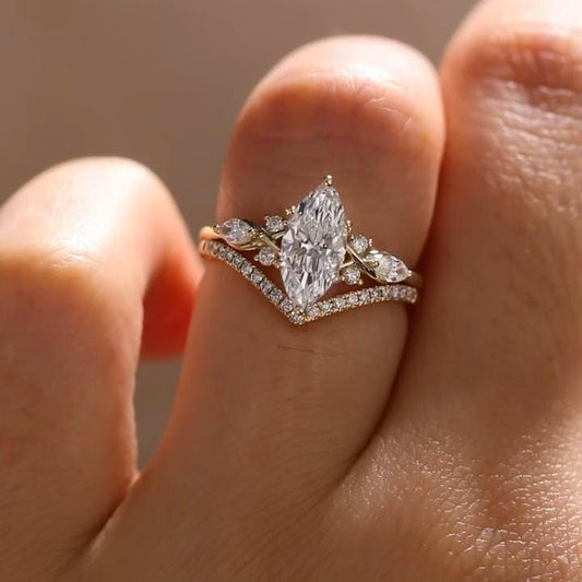 Alliance et Solitaire Marquise