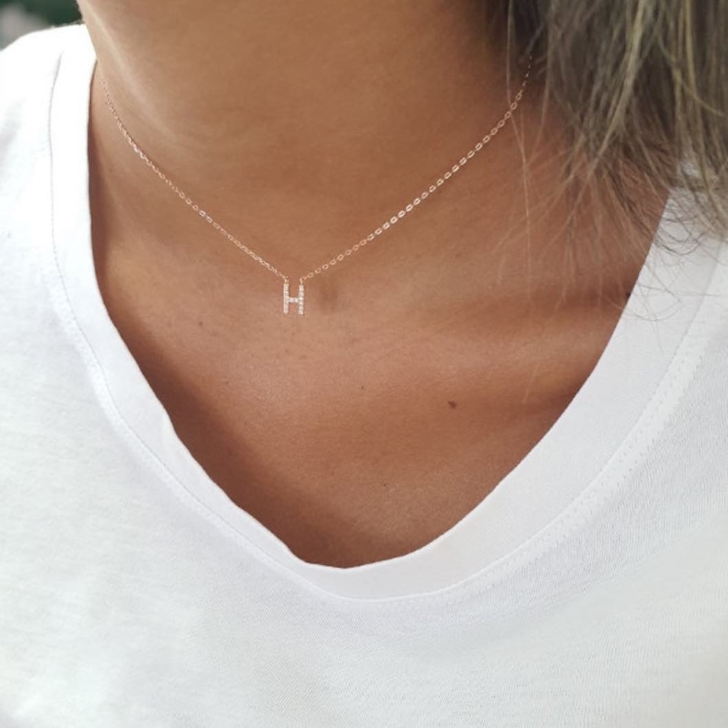 Collier Lettre Personnalisée