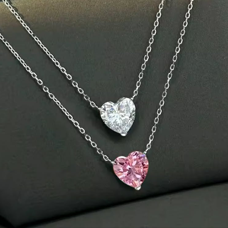 Collier Coeur + Box Eternel Flower